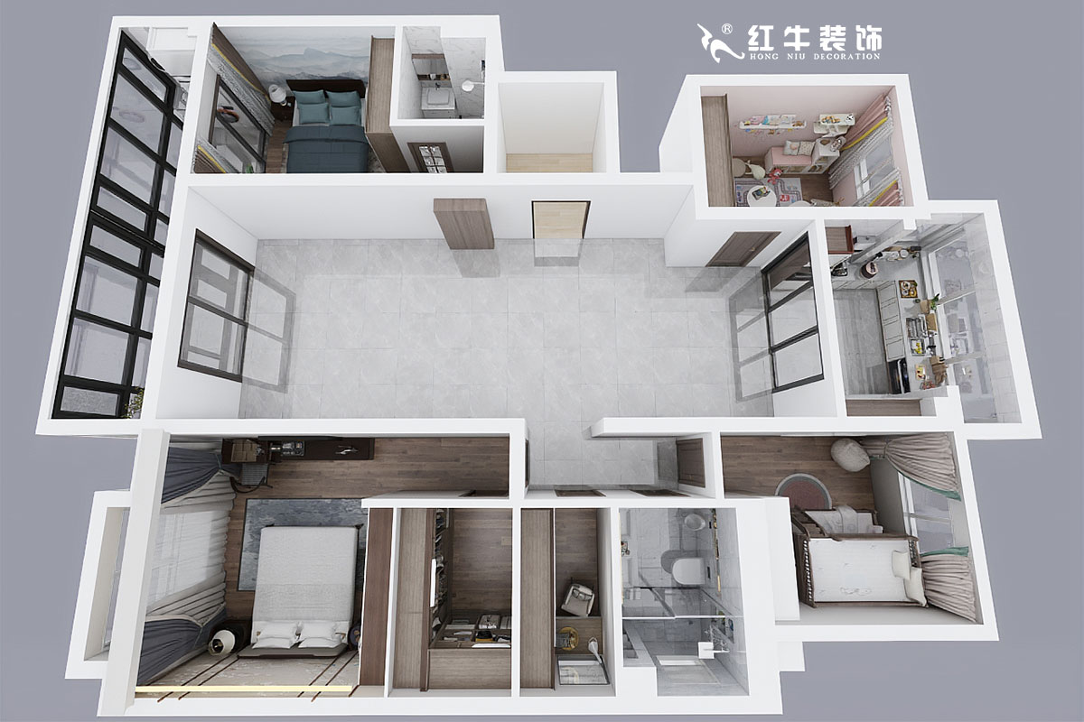 蒋琛_中冶锦绣华府中苑2-1101-178㎡-新中式风格00鸟瞰图